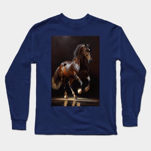 Belgian Warmblood - Oil paint Long Sleeve T-Shirt